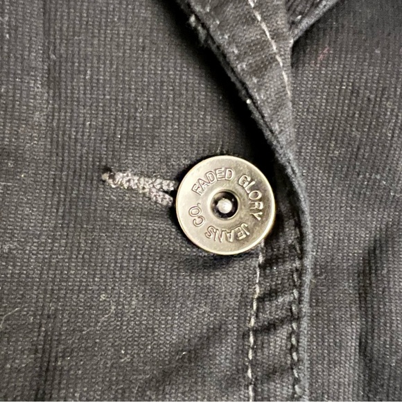 NWT Faded Glory Y2K 2008 Black Women’s Jacket Size LG - Picture 3 of 10